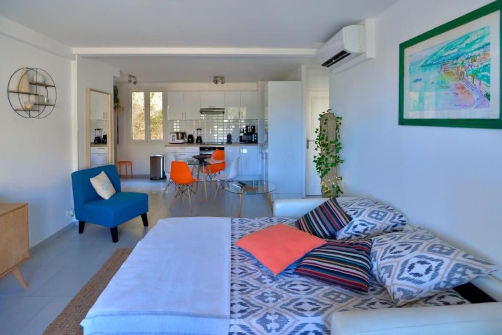 Beau 2P, Tres Equipe, Localisation Parfaite/Ac Apartment Вилафранк-сюр-Мер Екстериор снимка